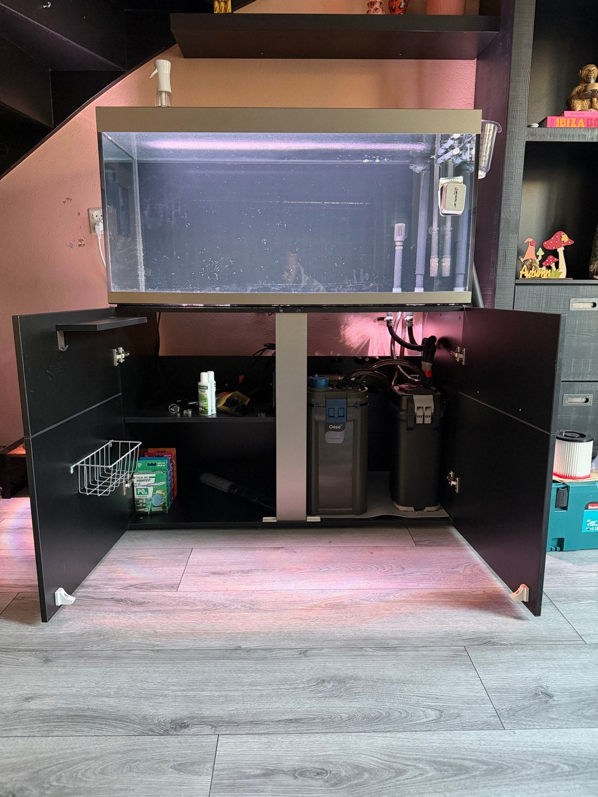 Complete aquarium Fluval Siena 330 met techniek, Ophalen, Zo goed als nieuw, Leeg aquarium, Chihiros