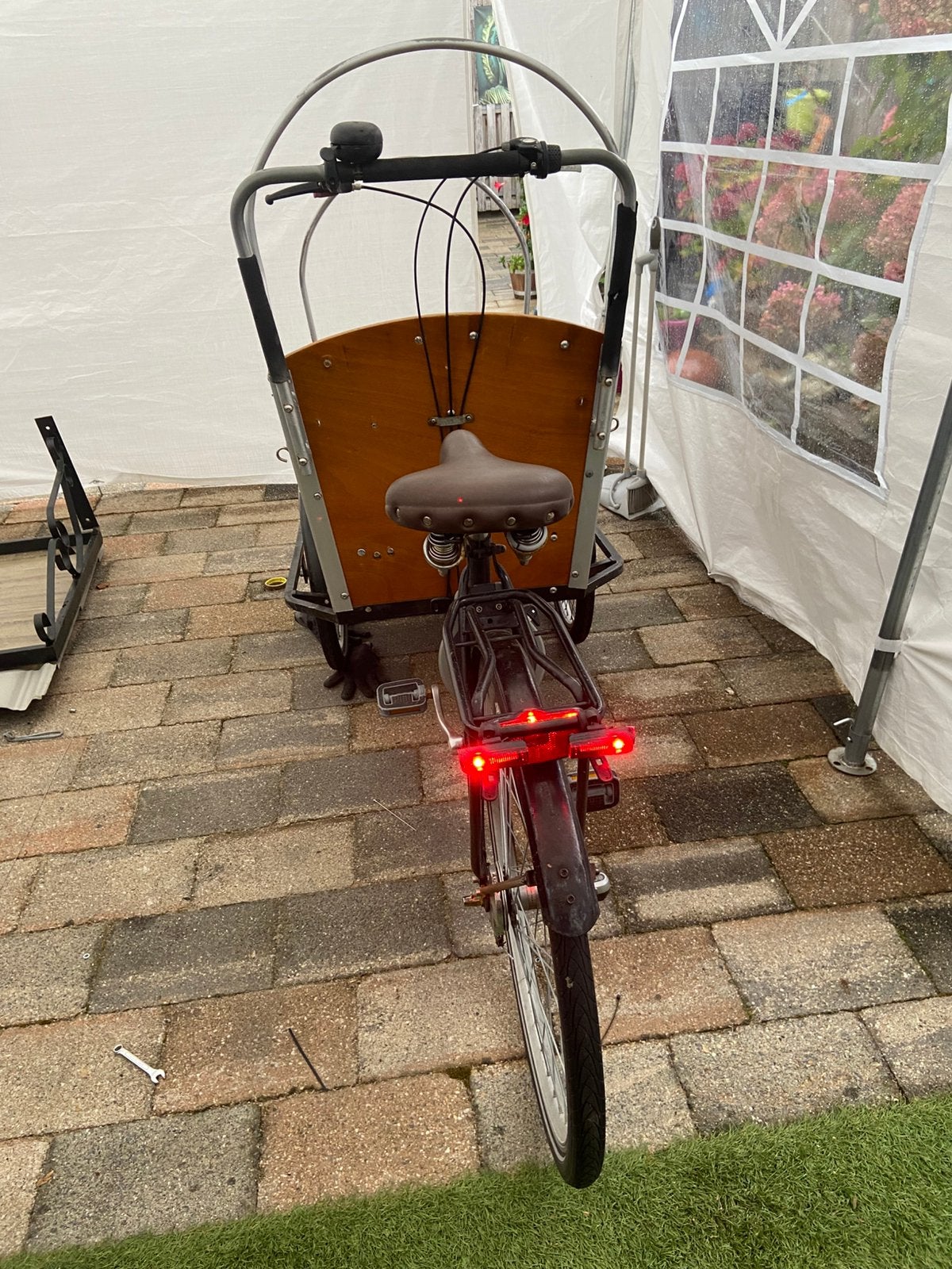 Nog een hele goede gebruikte bakfiets, 4 kinderen of meer, Gebruikt, Elektrisch, Trommelrem