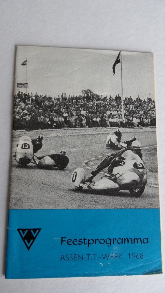 TT Assen  1968 motorwegrace feestprogramma, Verzenden, Zo goed als nieuw, Gebruiksvoorwerp