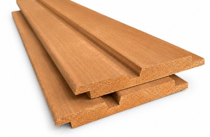 Ayous gevelbekleding | diverse profielen €9 p/m, 25 tot 50 mm, Nieuw, Ophalen of Verzenden, Plank