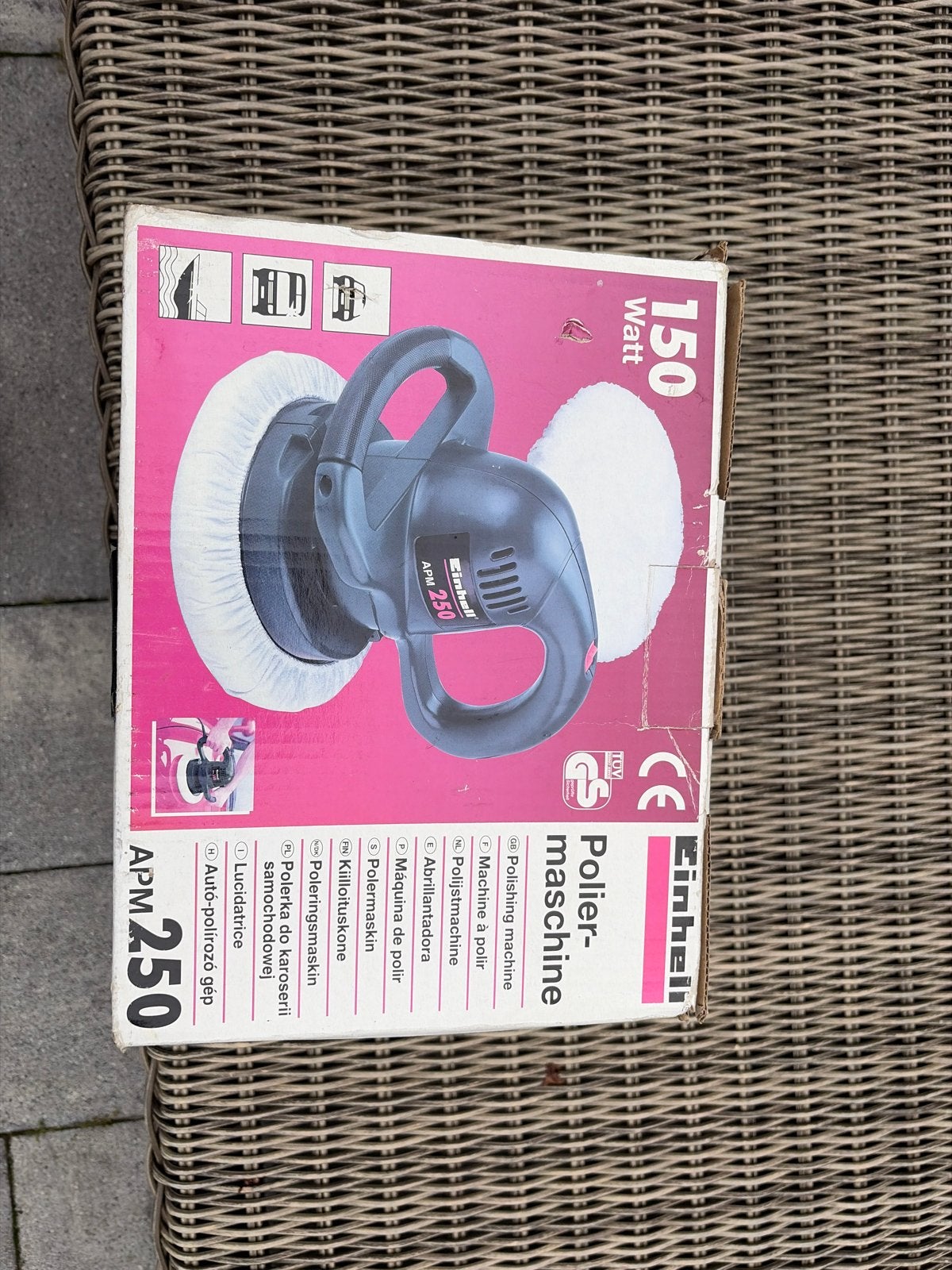 Einhell Polijstmachine APM 250 - 150 Watt, Ophalen of Verzenden, Gebruikt