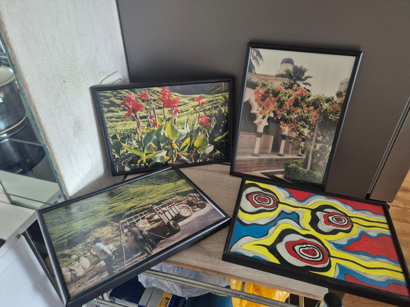 4 foto lijsten, Ophalen of Verzenden, Zo goed als nieuw, Wissellijst, Zwart