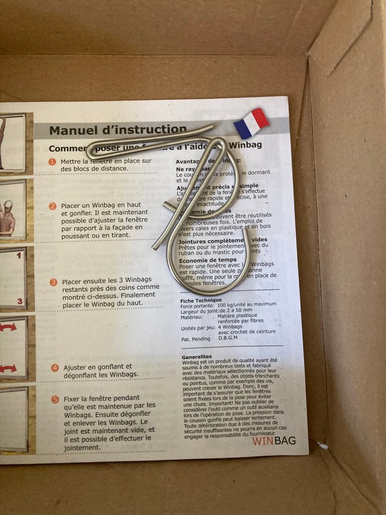 Lamello Winbag 3 stuks, Ophalen, Zo goed als nieuw