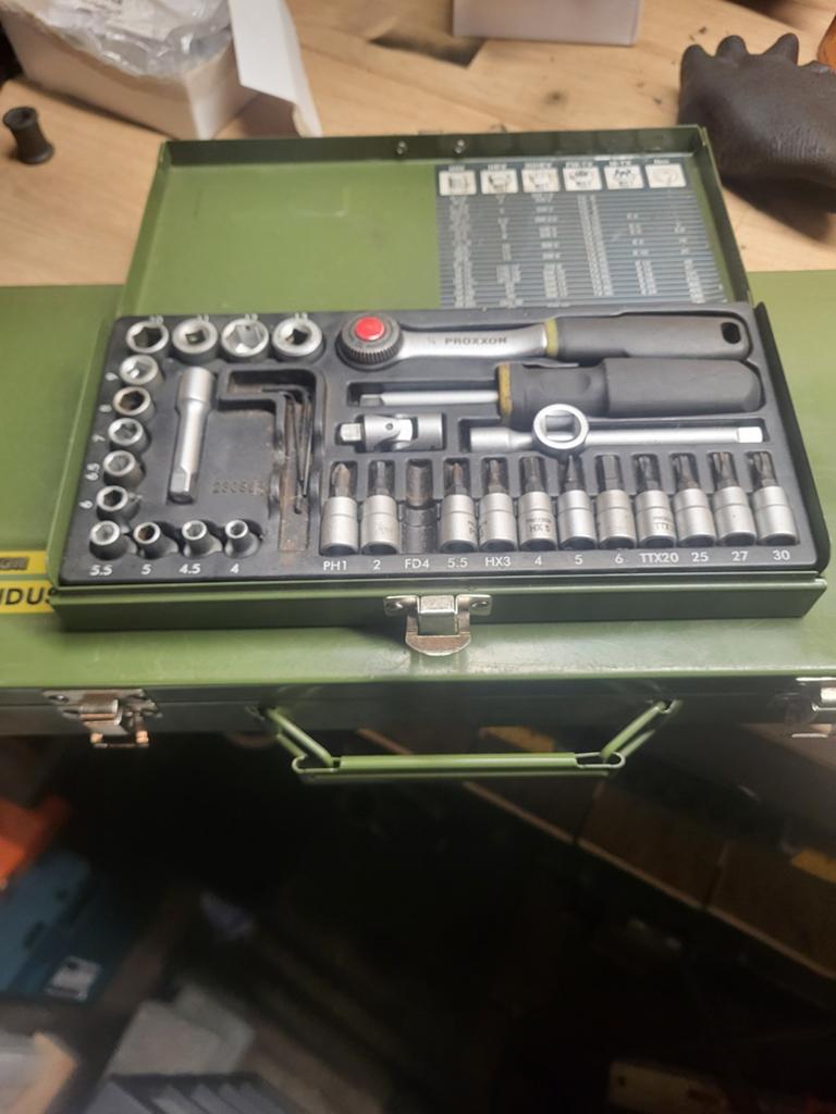 Proxxon 1/4 doppenset, Ophalen of Verzenden, Gebruikt