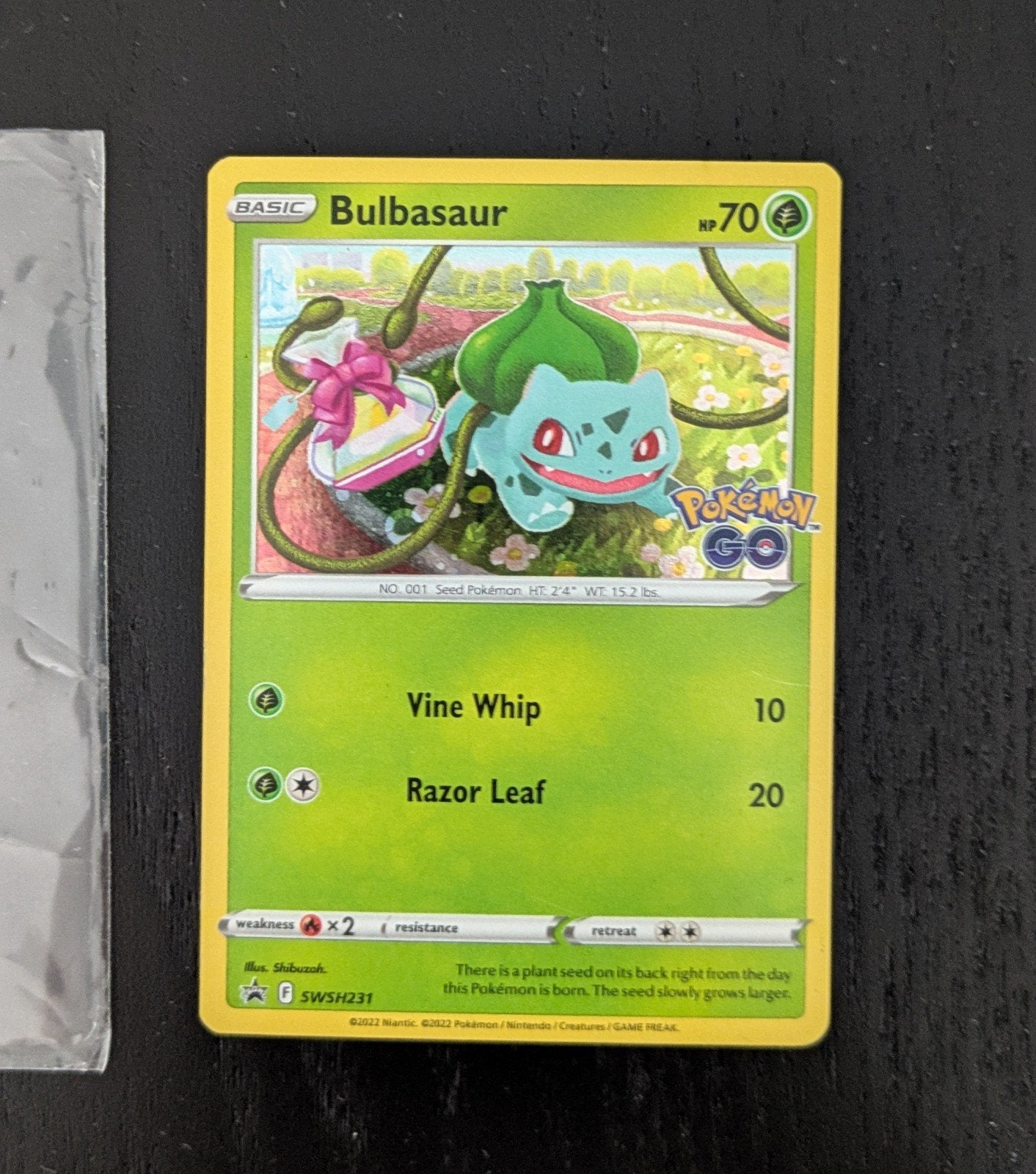 Bulbasaur Promo Kaart - Pokémon GO SWSH231, Ophalen of Verzenden