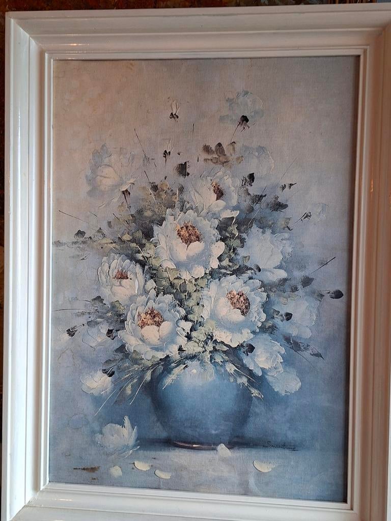 Stilleven schilderij bloemen, Antiek en Kunst, Kunst | Schilderijen | Klassiek, Ophalen