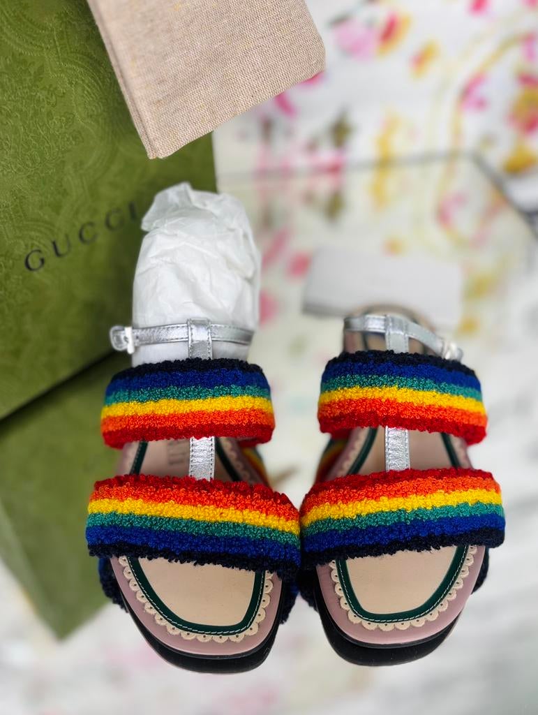 Gucci regenboog sandalen schoenen maat 28 NIEUW (360 euro), Schoenen, Customercare@gucci.com, Gucci, Verzenden