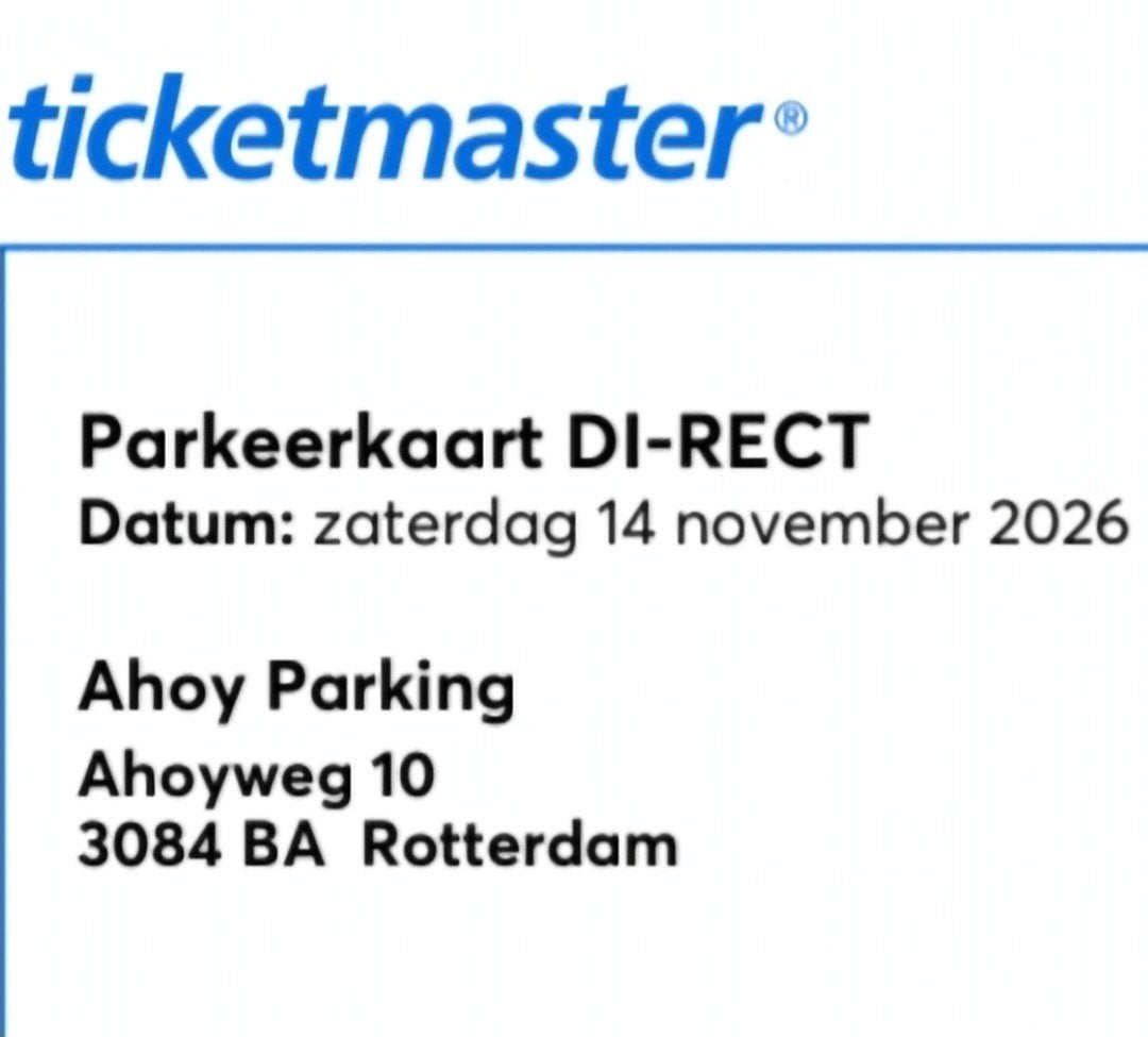 parkeerticket ahoy di-rect, Tickets en Kaartjes