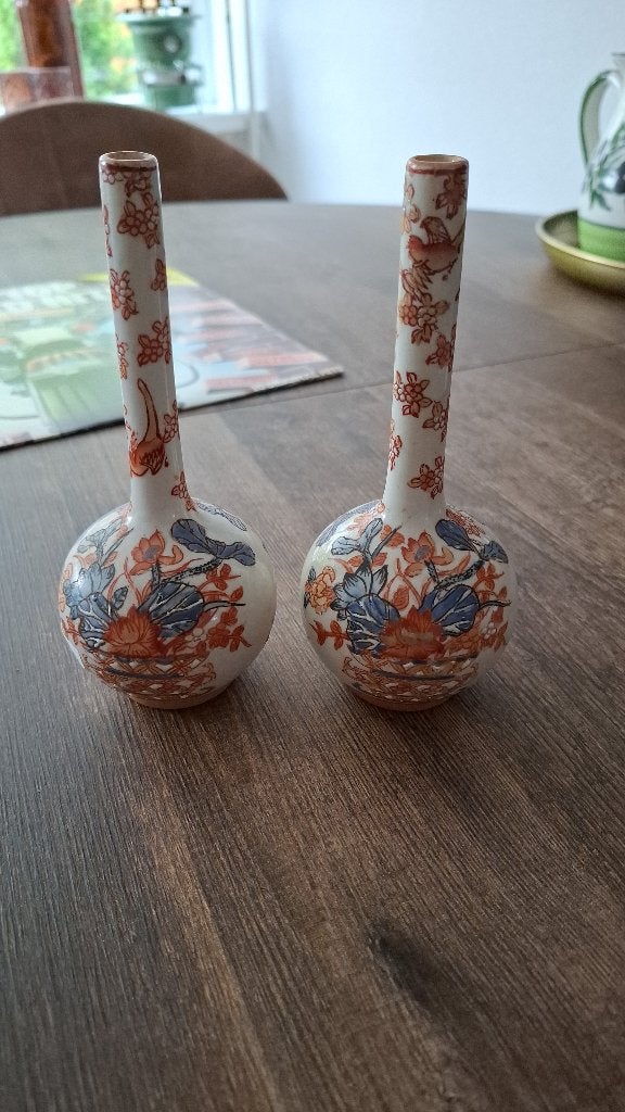 Imari porseleinen puntflesjes (Japan), Ophalen of Verzenden