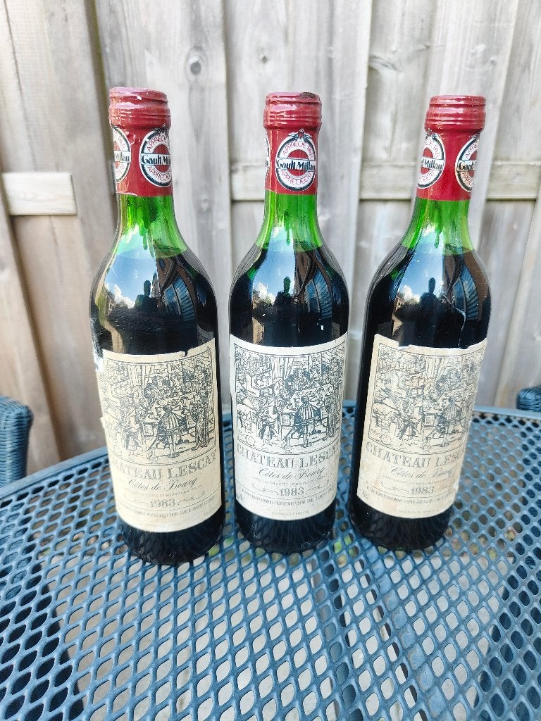 Château Lescat Côtes de Bourg1983, Frankrijk, Nieuw, Ophalen of Verzenden, Rode wijn