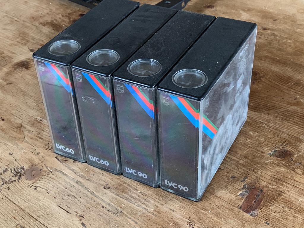 LVC60 en LVC90 vcr cassettes voor N1500  N1700 LDL1100, Ophalen, Gebruikt, Videoband