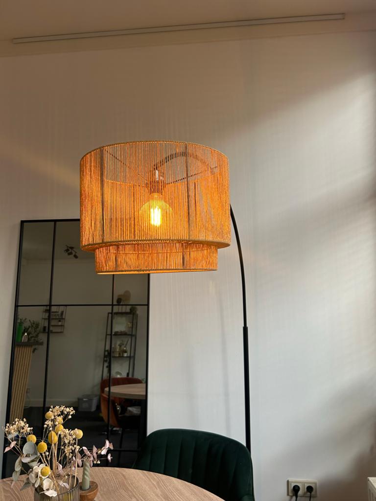 Kwantum Vloerlamp Cilen met fitting - Zo goed als nieuw, Ophalen, Zo goed als nieuw, Stof, 150 tot 200 cm