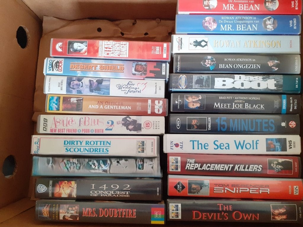 Videofilms op VHS. 1,50 p.s of 35 stuks in 1 koop 45 euro, Cd's en Dvd's, Alle leeftijden, Ophalen of Verzenden, Zo goed als nieuw