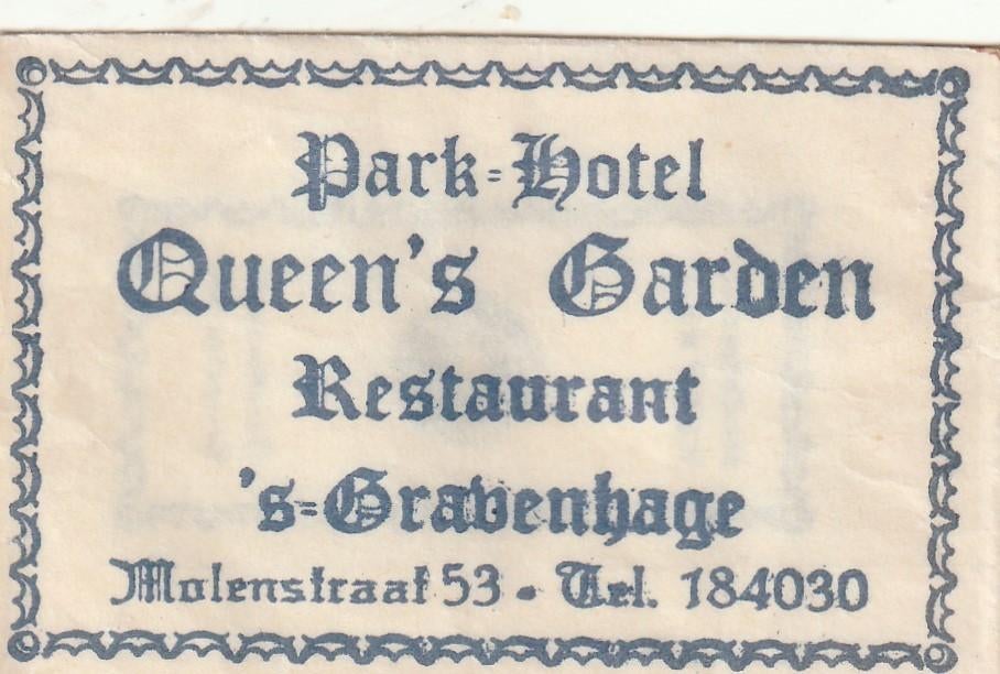 Suikerzakje #1142 : Queen's Garden 's Gravenhage, Verzenden, Nederland