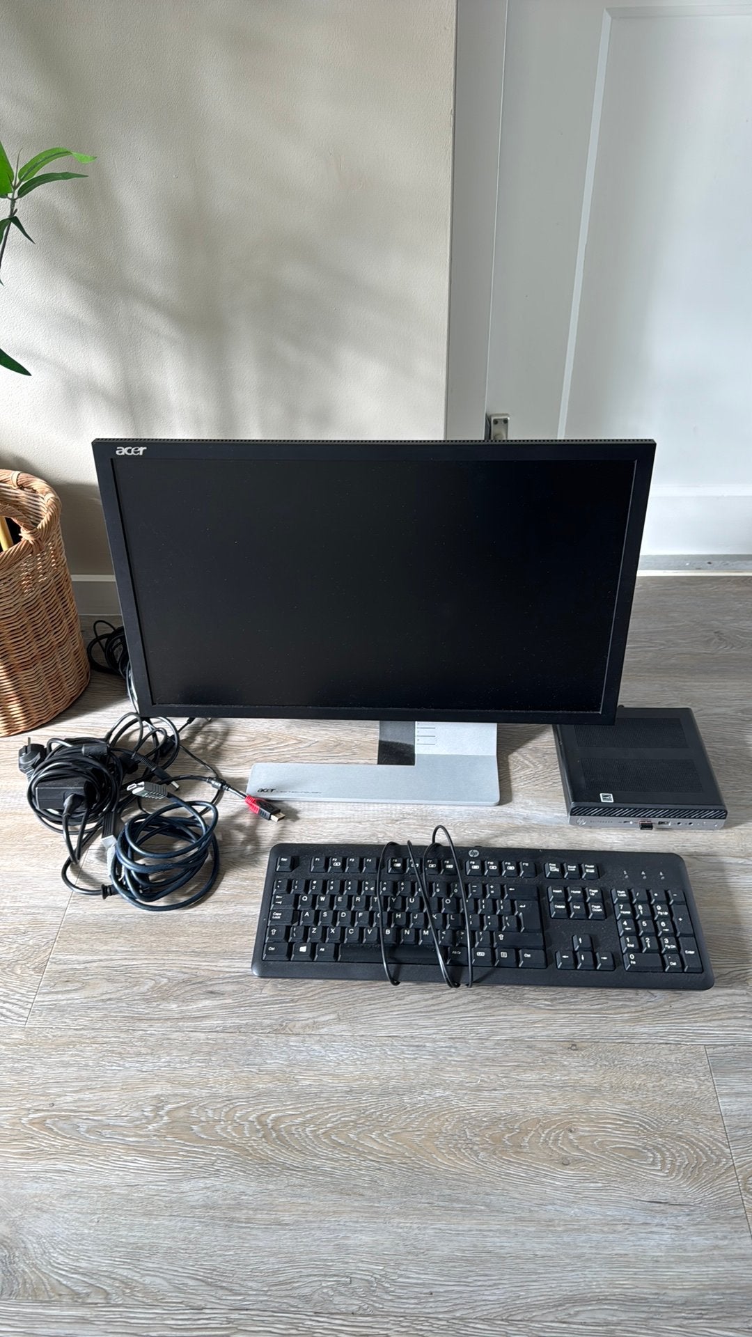 HP Elitedesk 705 G4 SFF mini pc inclusief monitor, Computers en Software, Gebruikt, Met monitor, Ophalen of Verzenden, Gaming