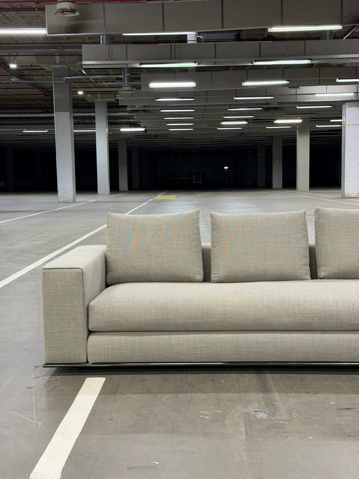 Minotti Hamilton Hoekbank | Taupe | NIEUWSTAAT + Garantie, Overige materialen, Hoekbank, 300 cm of meer, Ophalen of Verzenden