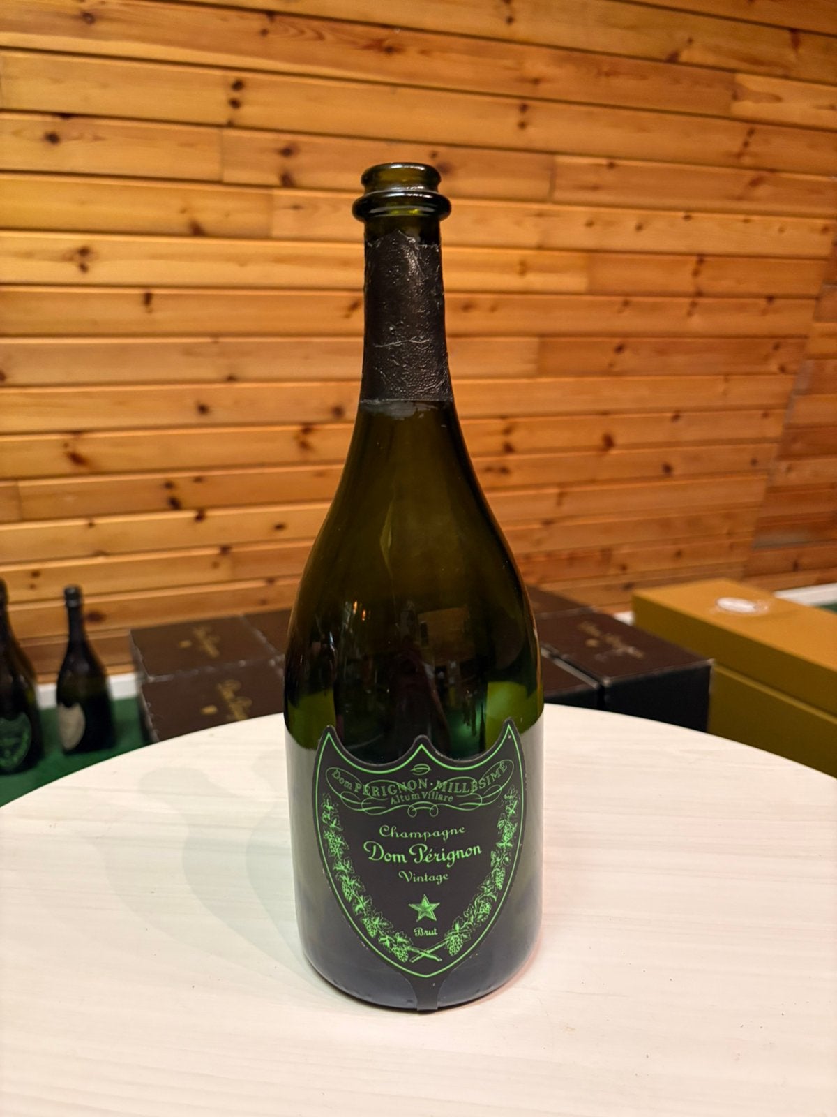 Dom perignon lumnius green, Verzamelen, Wijnen, Ophalen of Verzenden, Zo goed als nieuw, Frankrijk, Champagne