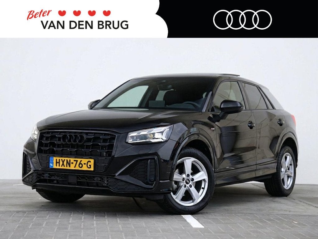 Audi Q2 35 TFSI S Edition | Automaat | Panoramisch schuif-ka, 4 cilinders, 150 pk, Leder en Stof, Zwart