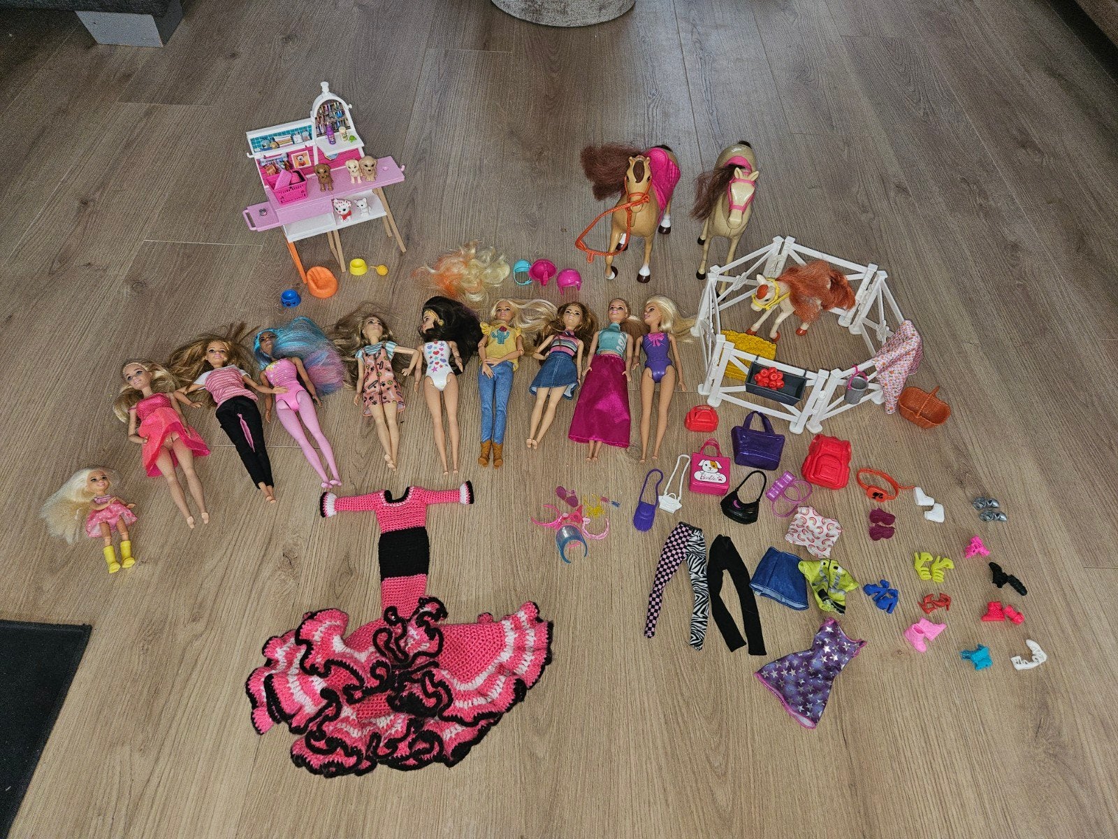 Barbie set. Graag mee gespeeld maar zeker goed., Kinderen en Baby's, Speelgoed | Poppen, Ophalen, Gebruikt, Barbie