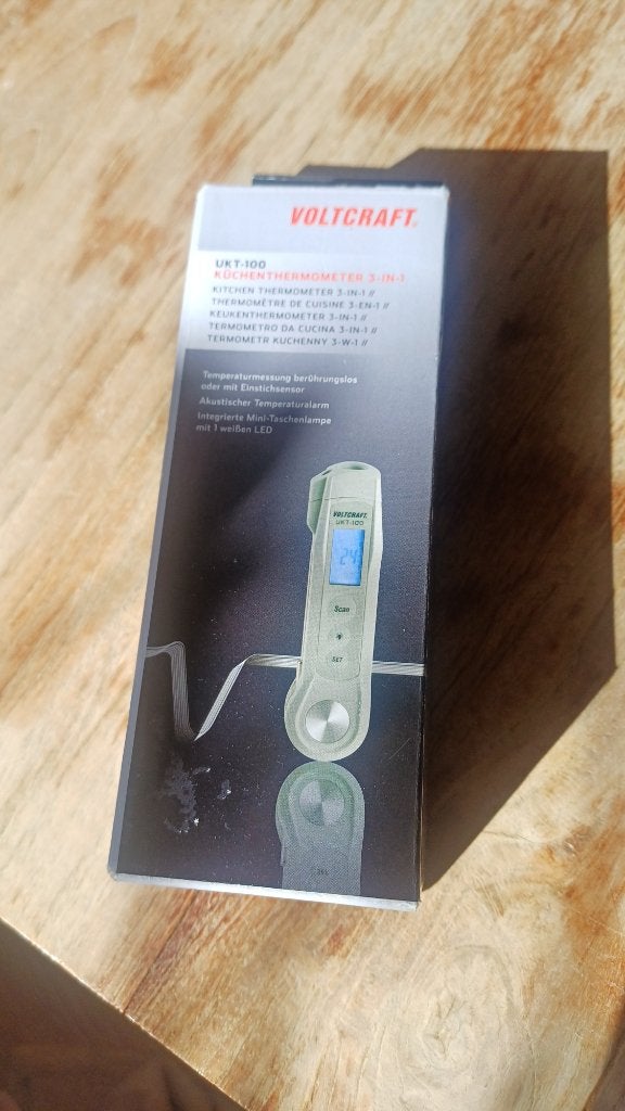 VOLTCRAFT UKT-100 Insteekthermometer IP65, Ophalen of Verzenden, Nieuw, Overige meters