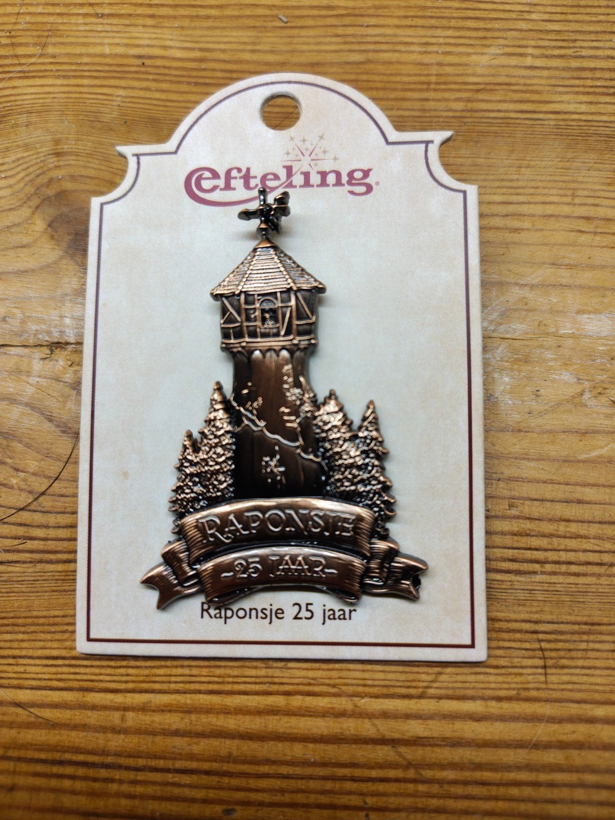 Efteling Raponsje 25 jaar pin, Verzamelen, Ophalen of Verzenden, Nieuw, Button of Speldje