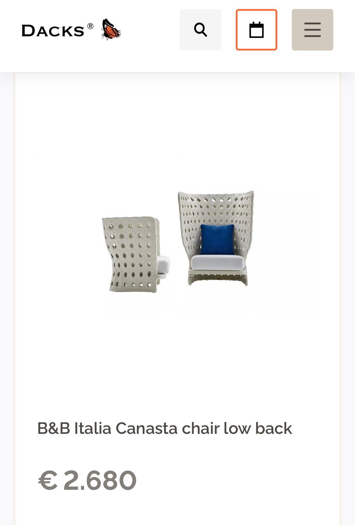 B & B Italia Canasta Loungeset, Tuin en Terras, Ophalen, Zo goed als nieuw, Bank