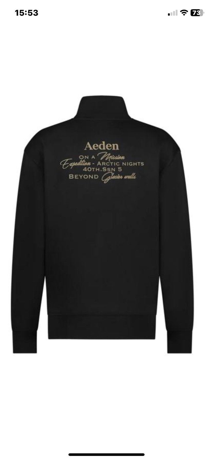 heren zwarte sweater Aeden Zip Sweater maat L ErdoA22242899, Ophalen, Zo goed als nieuw, Maat 52/54 (L), Zwart