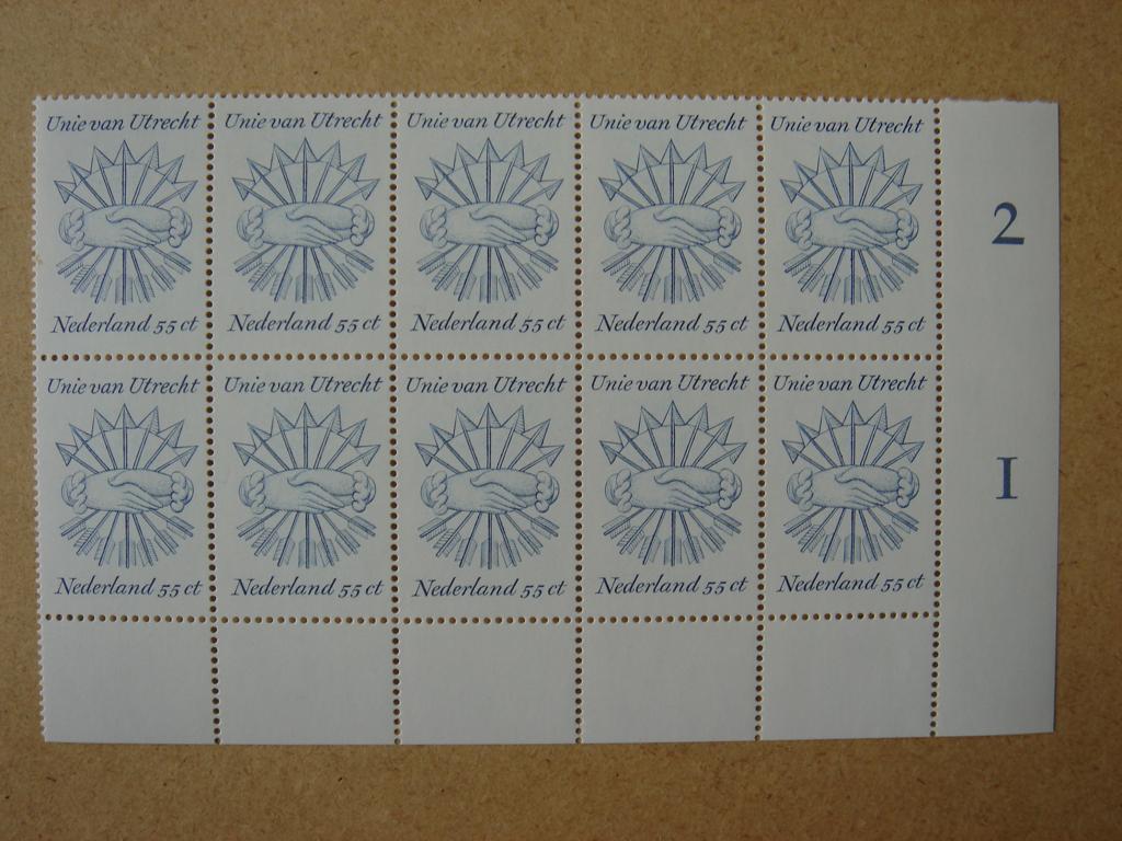 1979 NVPH 1172 UNIE VAN UTRECHT 1579-1979 10x, Ophalen of Verzenden, Na 1940, Postfris