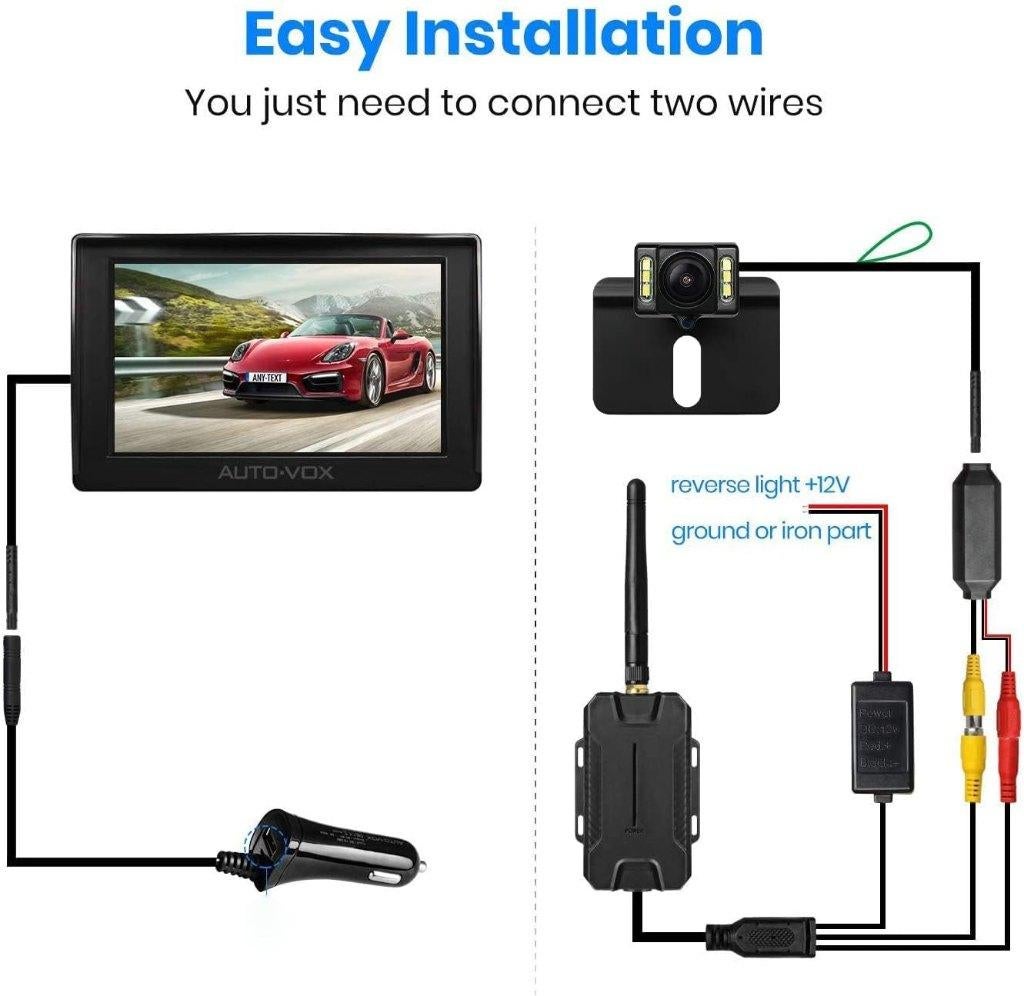 AUTO-VOX M1W-X Draadloze Back-Up Camera-Kit, Auto diversen, Draadloos, Apex CE Specialists GmbH, Revoltshauserstrasse 31a 63543 Neuberg Germany