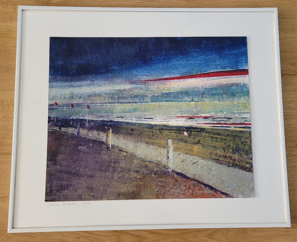 Schilderij strand, Ophalen of Verzenden