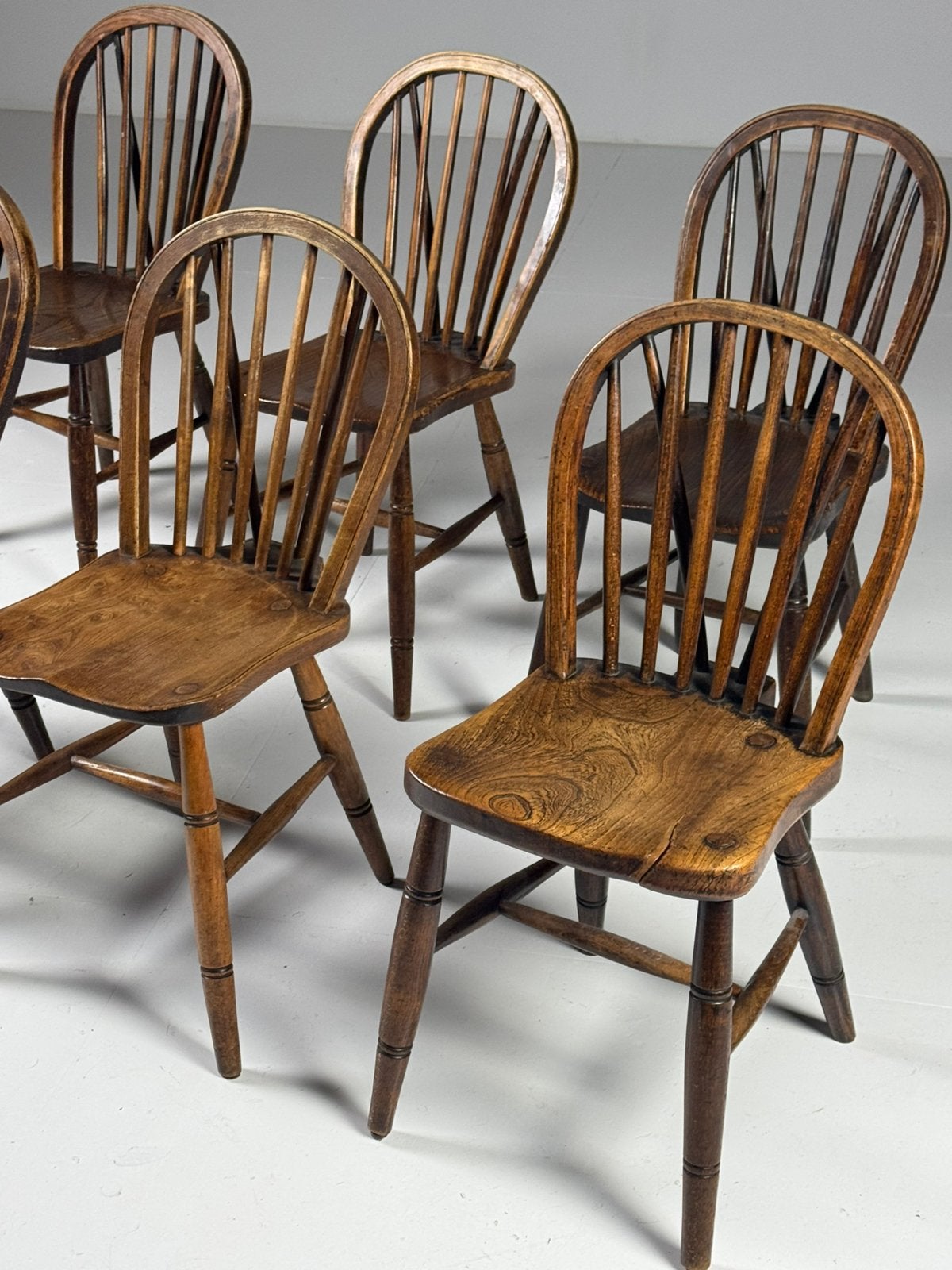 6x Windsor stoel Engels antiek, Ophalen