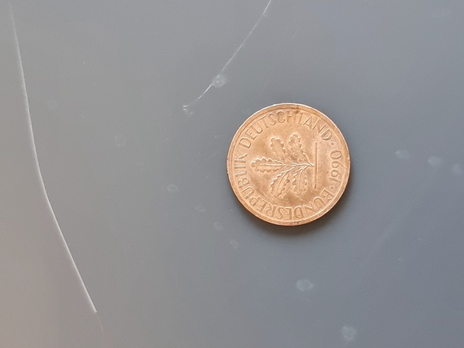 Duitse 1 Pfennig munt 1990, Ophalen of Verzenden