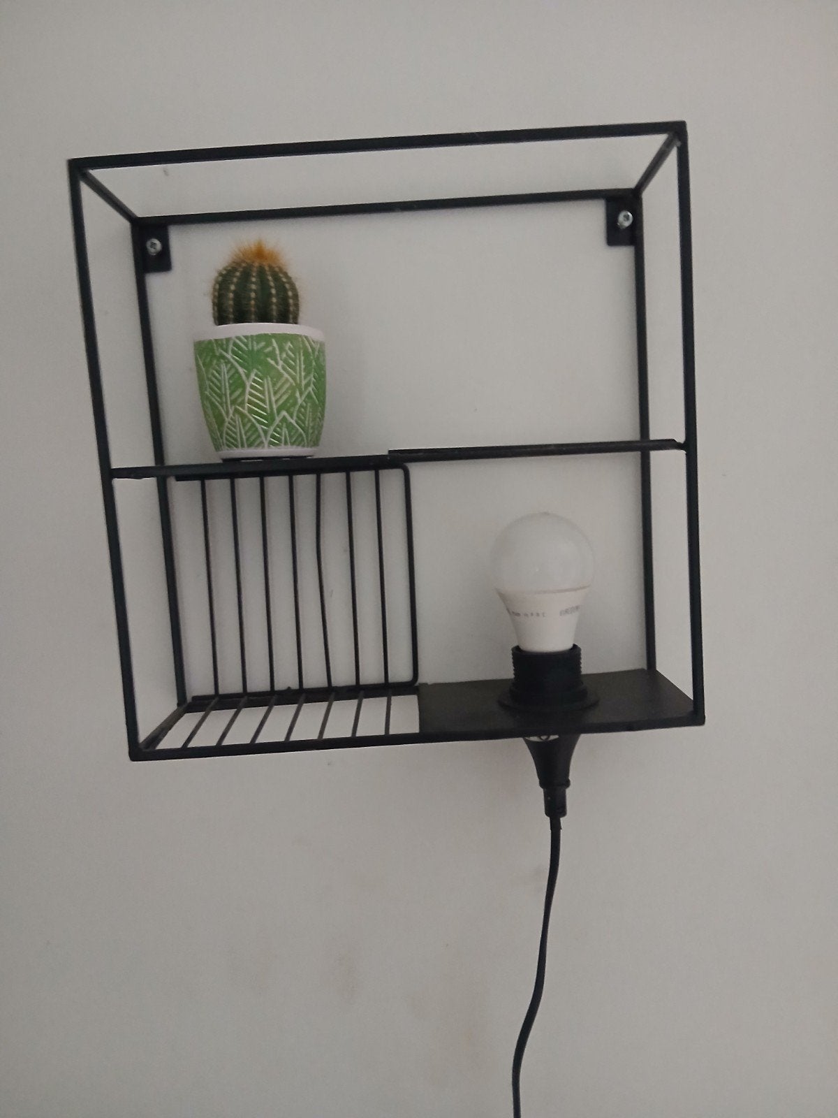 wanddecoratie met verlichting, Ophalen, Metaal, 30 cm, 30 cm