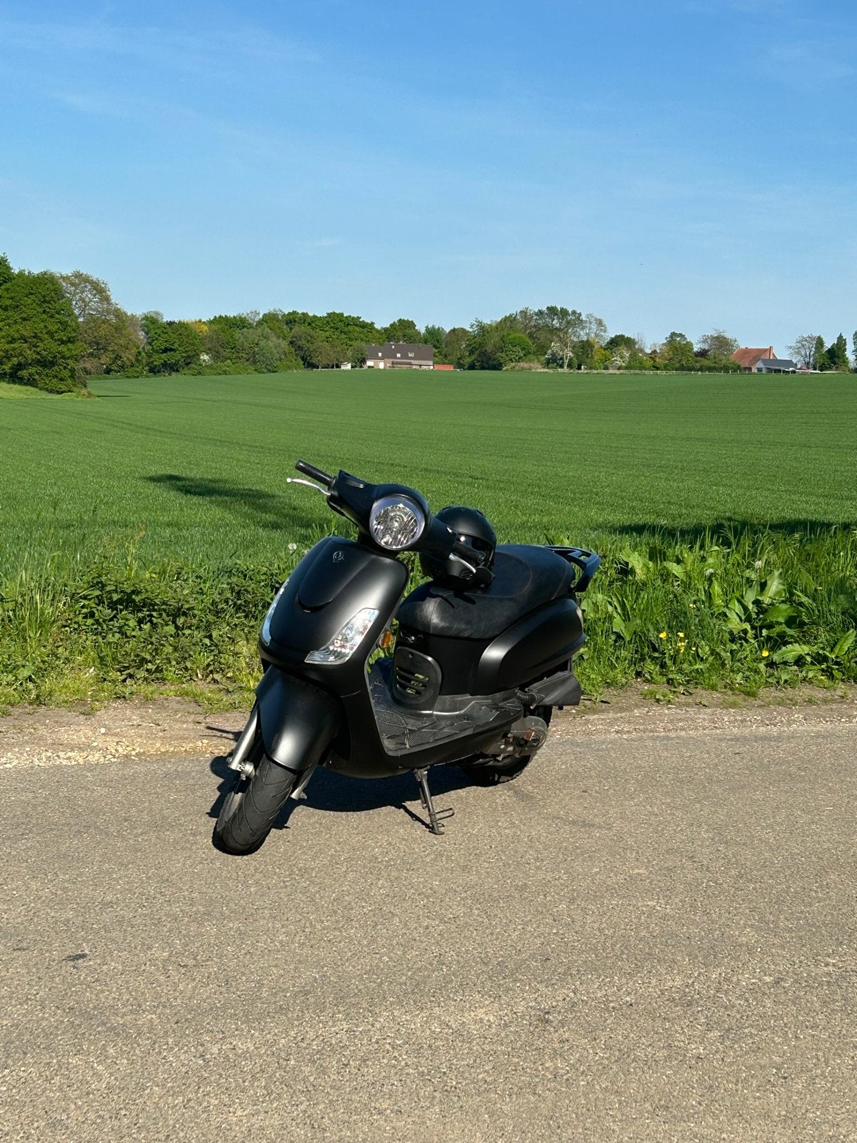 Sym Fiddle  II Scooter - Mat Zwart, Fietsen en Brommers, Ophalen, Gebruikt, Maximaal 45 km/u, Benzine