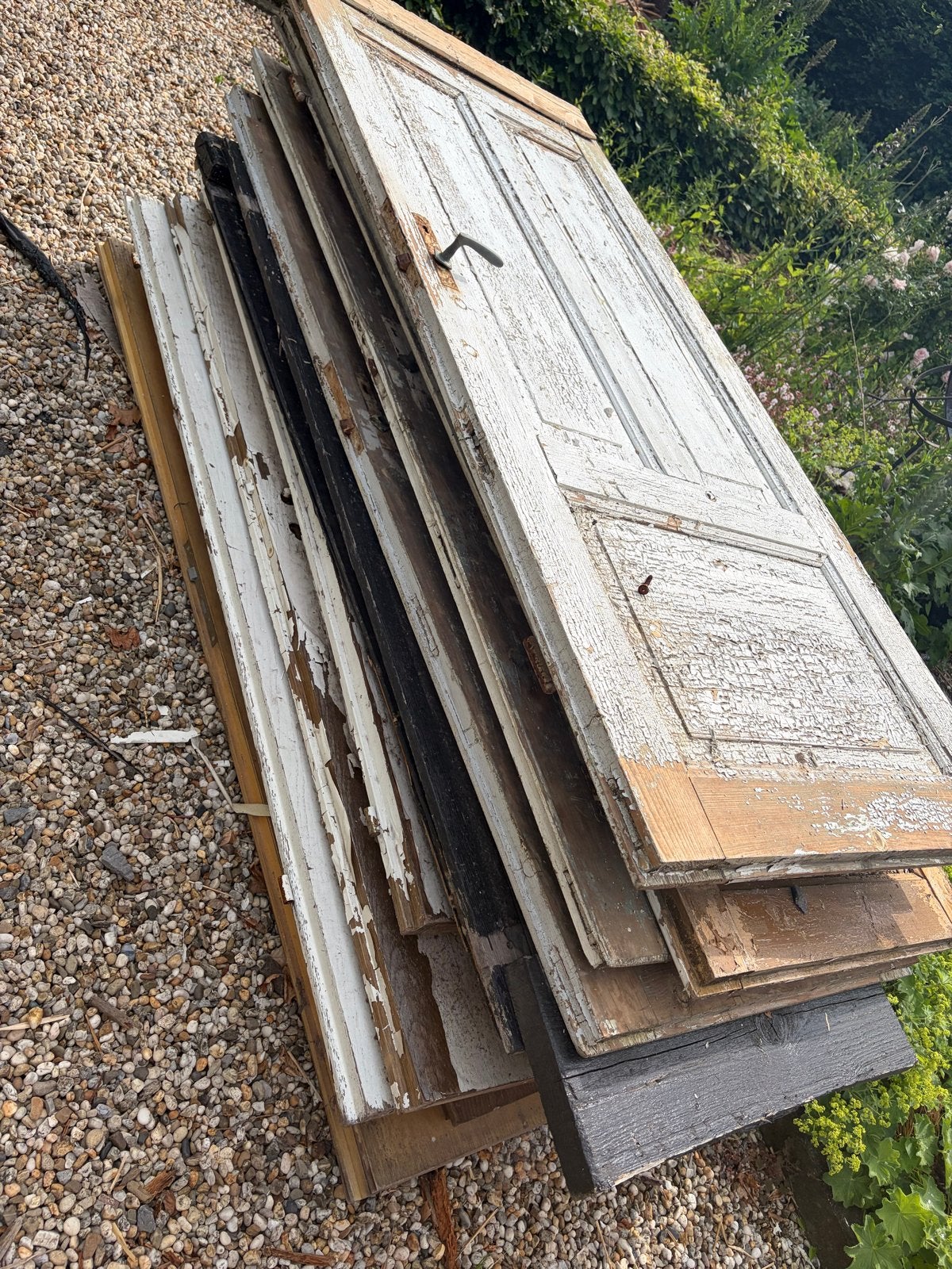Oude houten paneeldeuren en opdekdeuren, Ophalen, Gebruikt, 80 tot 100 cm, Binnendeur