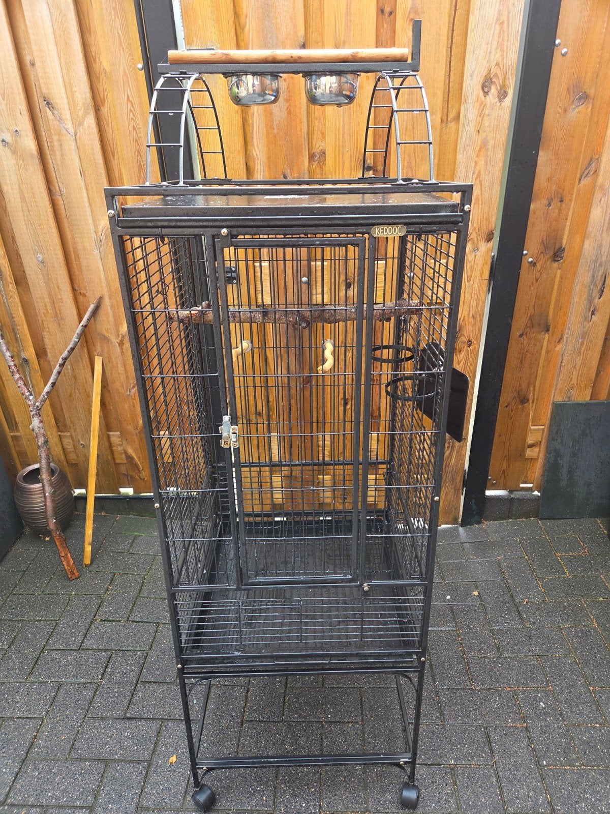 vogelkooi, Ophalen, Metaal, Vogelkooi