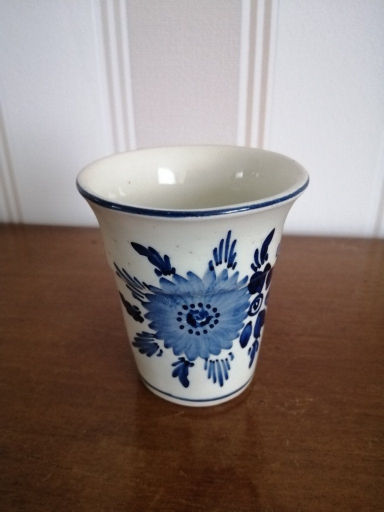 delfts blauwe beker, Ophalen of Verzenden