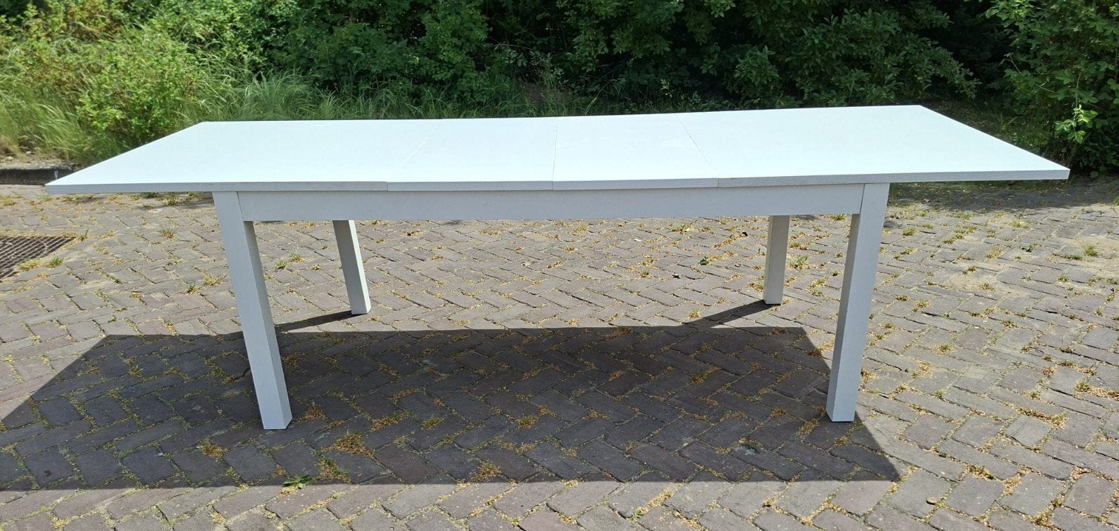 Bjursta Ikea eettafel wit, Ophalen, Gebruikt, 50 tot 100 cm, 150 tot 200 cm