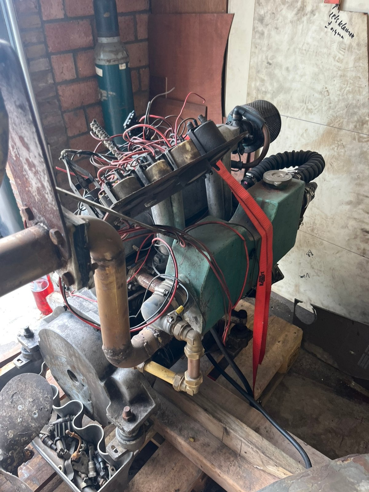 Mercedes om 621 met aanbouw flens prm koppeling, Ophalen, Gebruikt, Motor en Techniek, Zeilboot of Motorboot