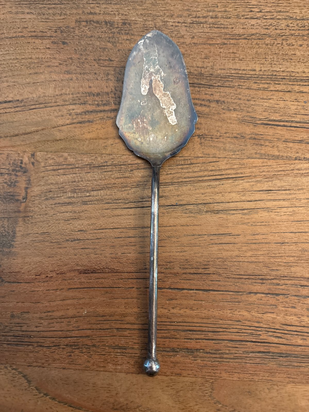 Albert Heijn Gladde Taartschep Stijlappel Verzilverd, Antiek en Kunst, Ophalen of Verzenden