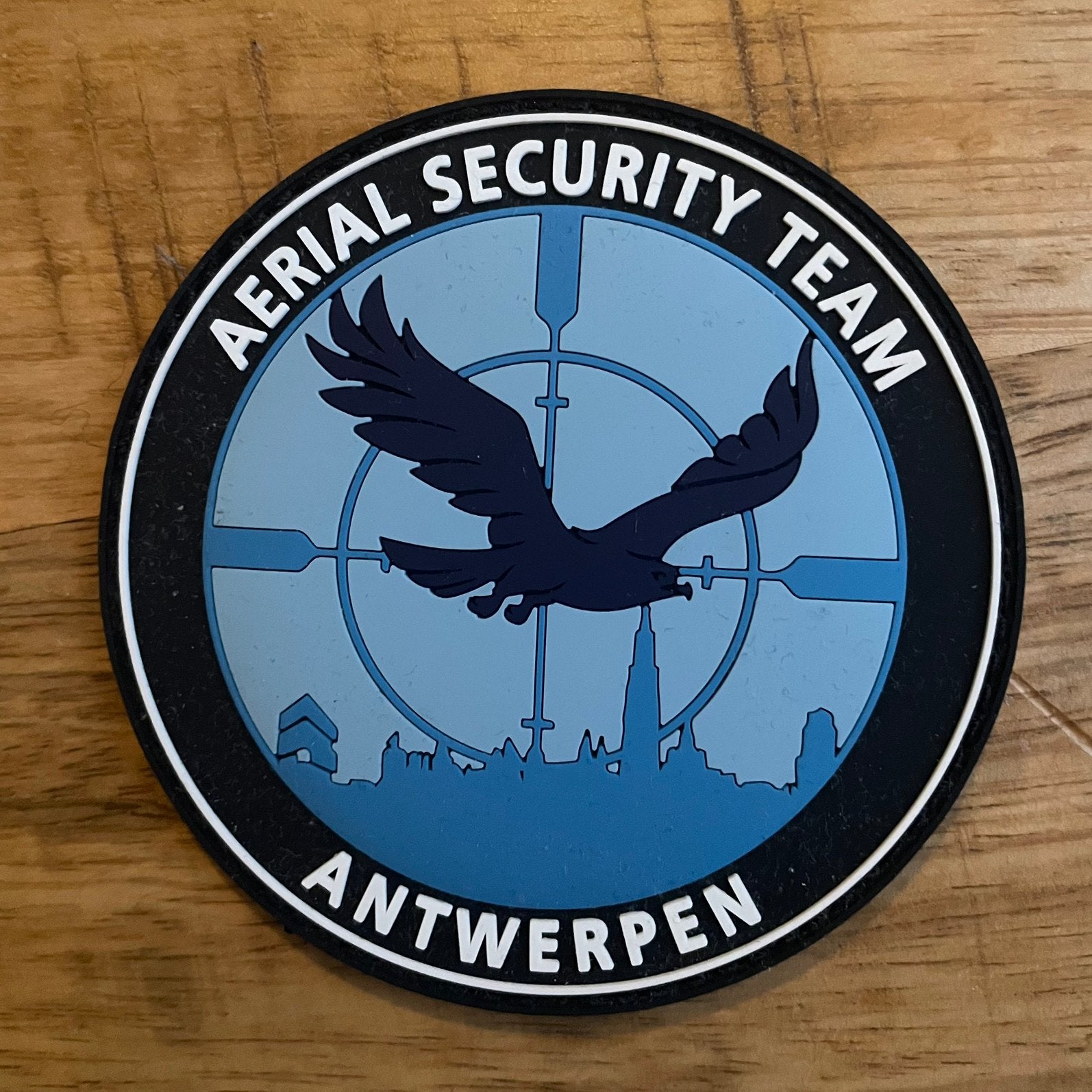 Patch Aerial Security Team Politie Antwerpen, Verzamelen, Ophalen of Verzenden, Marine, Nederland, Embleem of Badge
