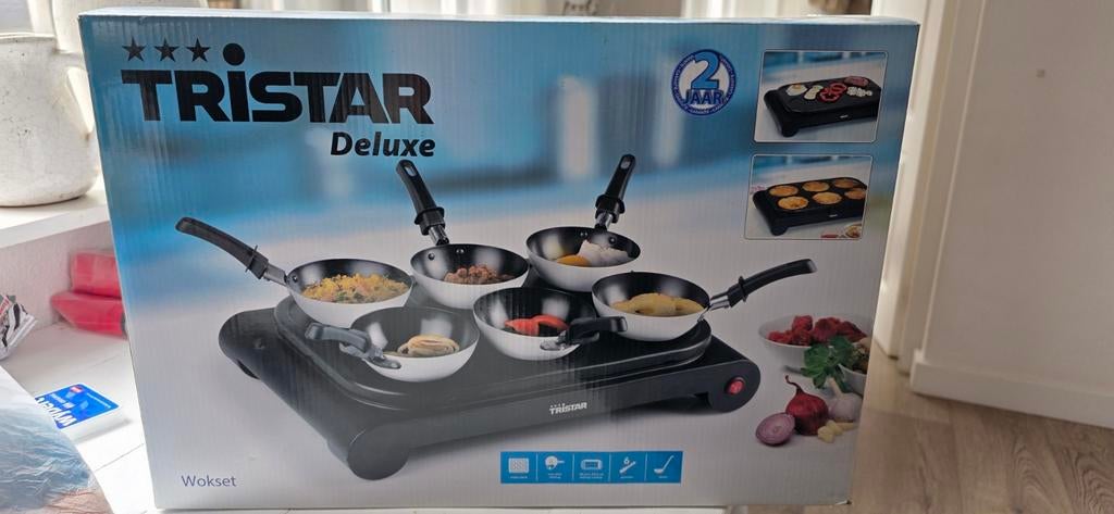 Nieuw, Tristar Deluxe Wokset, Witgoed en Apparatuur, Gourmetstellen, Ophalen
