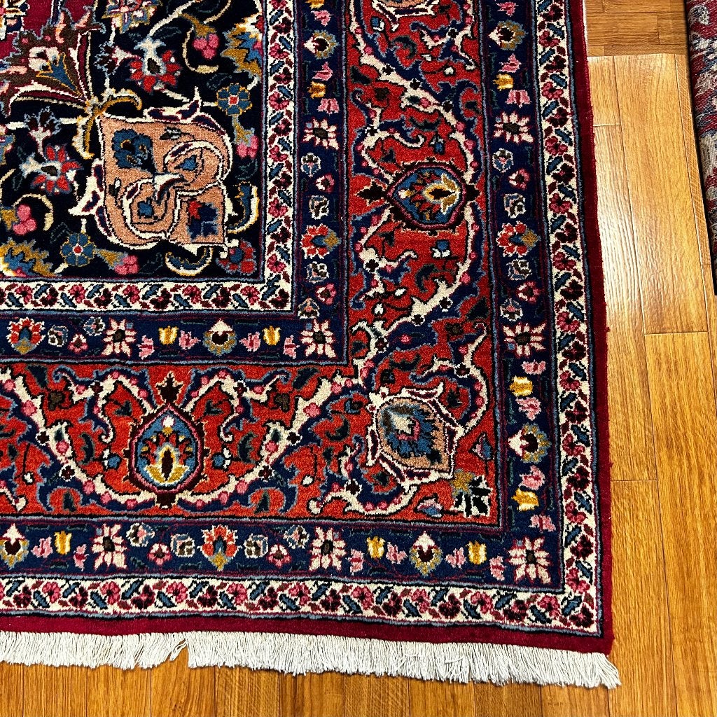 perzisch tapijt mashad – 348 x 248 cm – trendy vloerkleed, TTM Wonen, Meubels – (Perzische) Tapijten en Woonaccessoires, Ophalen of Verzenden