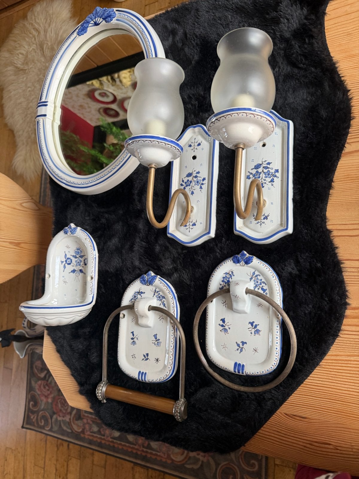 Maurice Herbeau Lille Badkamer/Toiletset, Antiek en Kunst, Ophalen of Verzenden