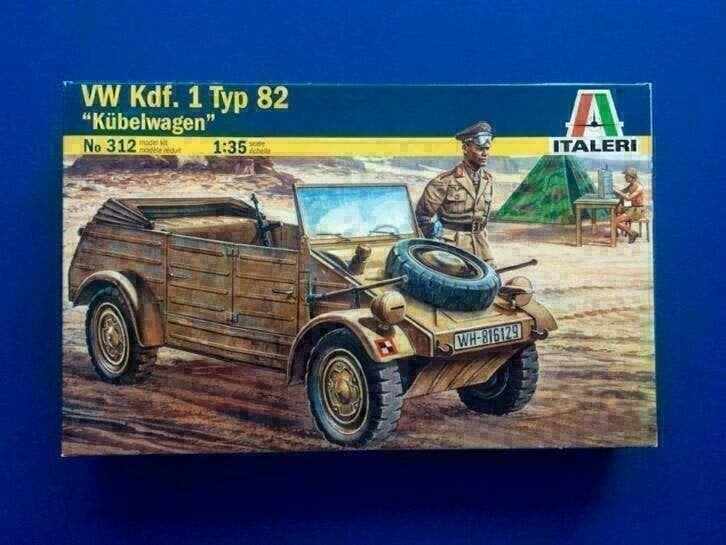 italeri 312 VW Kdt.1 Typ82 Kübelwagen, Tent set 1/35, Verzenden, Nieuw, 1:35 tot 1:50