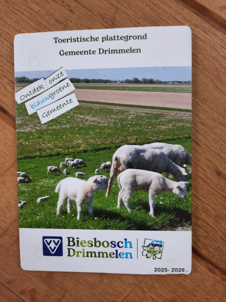 Toeristische plattegrond Gemeente Drimmelen, Overige merken, Fiets- of Wandelgids, Ophalen of Verzenden, Zo goed als nieuw