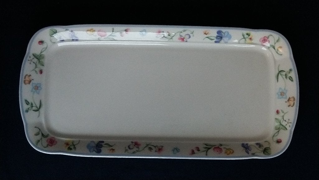 Villeroy & Boch Mariposa - langwerpige cakeschaal, Villeroy & Boch, Ophalen of Verzenden, Overige stijlen, Porselein