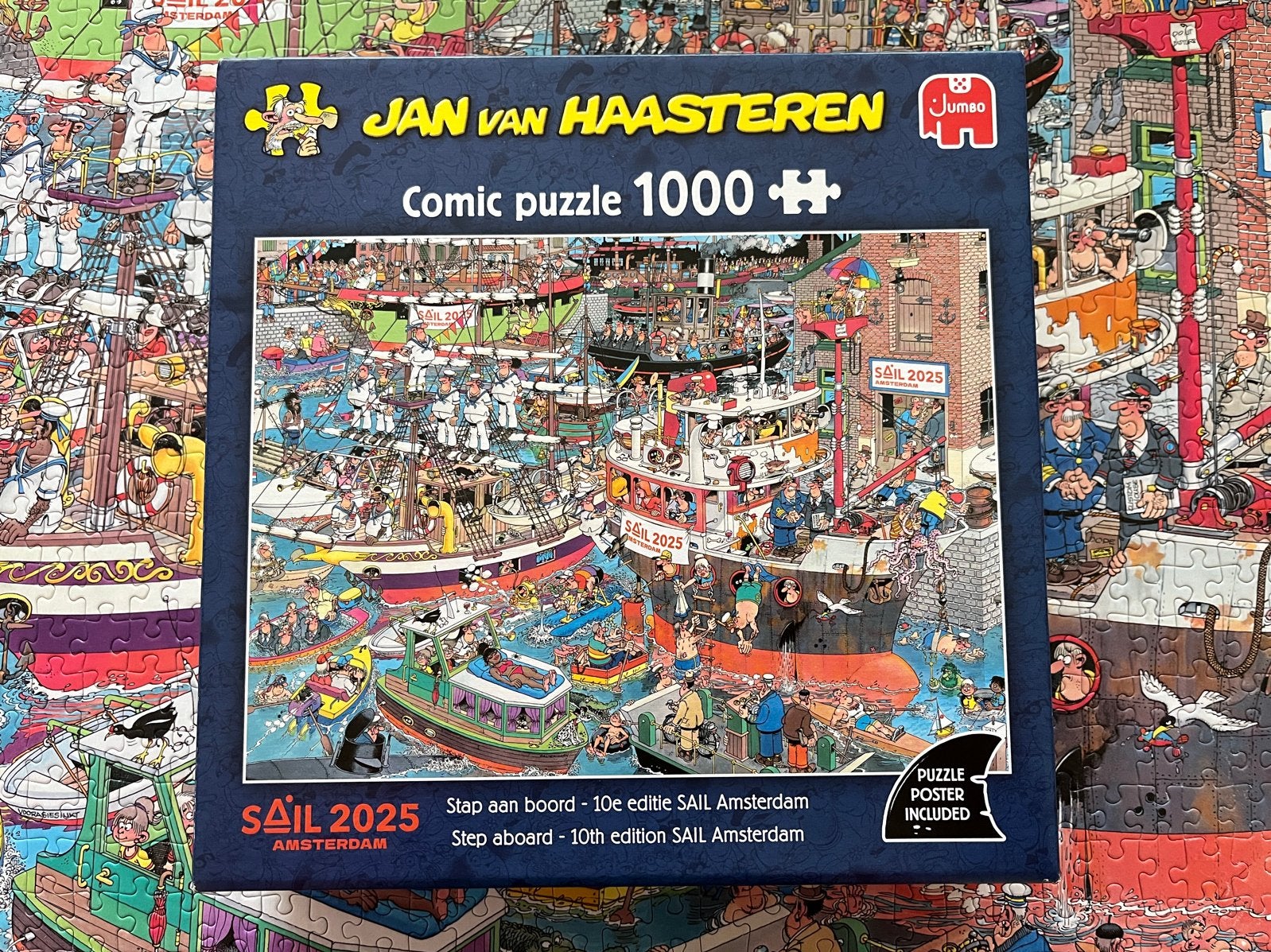 Jan van Haasteren Sail 2025 1000 stukjes, Ophalen of Verzenden, 500 t/m 1500 stukjes, Zo goed als nieuw, Legpuzzel