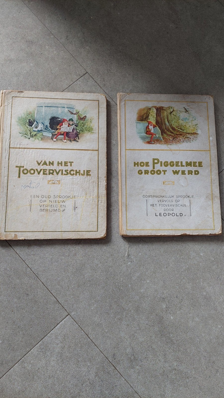 Antiek Piggelmee boekje  Plaatjesalbum - Van het Toovervisch, Ophalen of Verzenden, Leopold