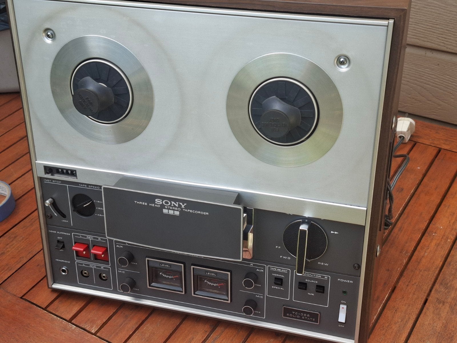 Sony TC366 met stofkap, Ophalen of Verzenden, Bandrecorder, Met stofkap
